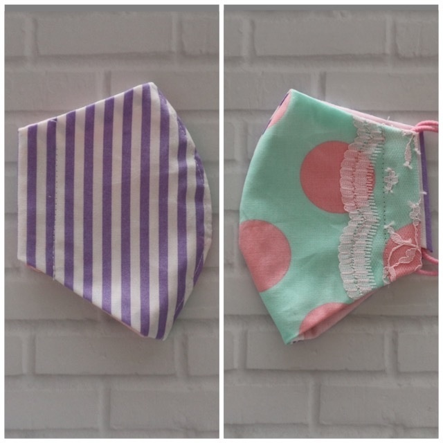 MINT◆かわいい♪ オリジナルマスク◆レース ポップ ドット 水玉◆キッズ こども◆レディース◆S・M