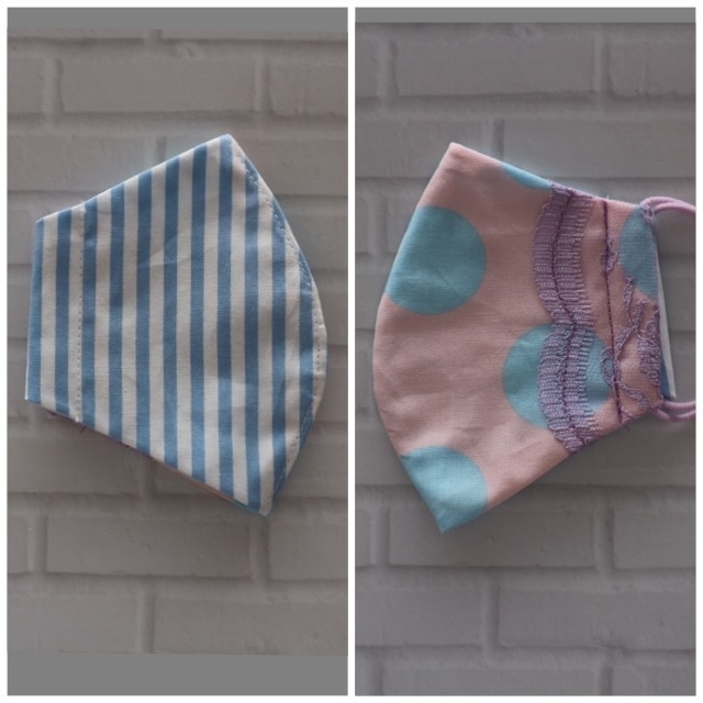 PINK◆かわいい♪ オリジナルマスク◆レース ポップ ドット 水玉 ◆キッズ こども◆レディース◆S・M