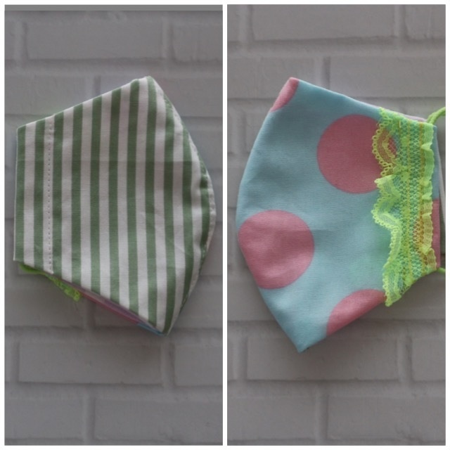 SODA◆かわいい♪ オリジナルマスク◆レース ポップ ドット 水玉 ◆キッズ こども◆レディース◆S・M