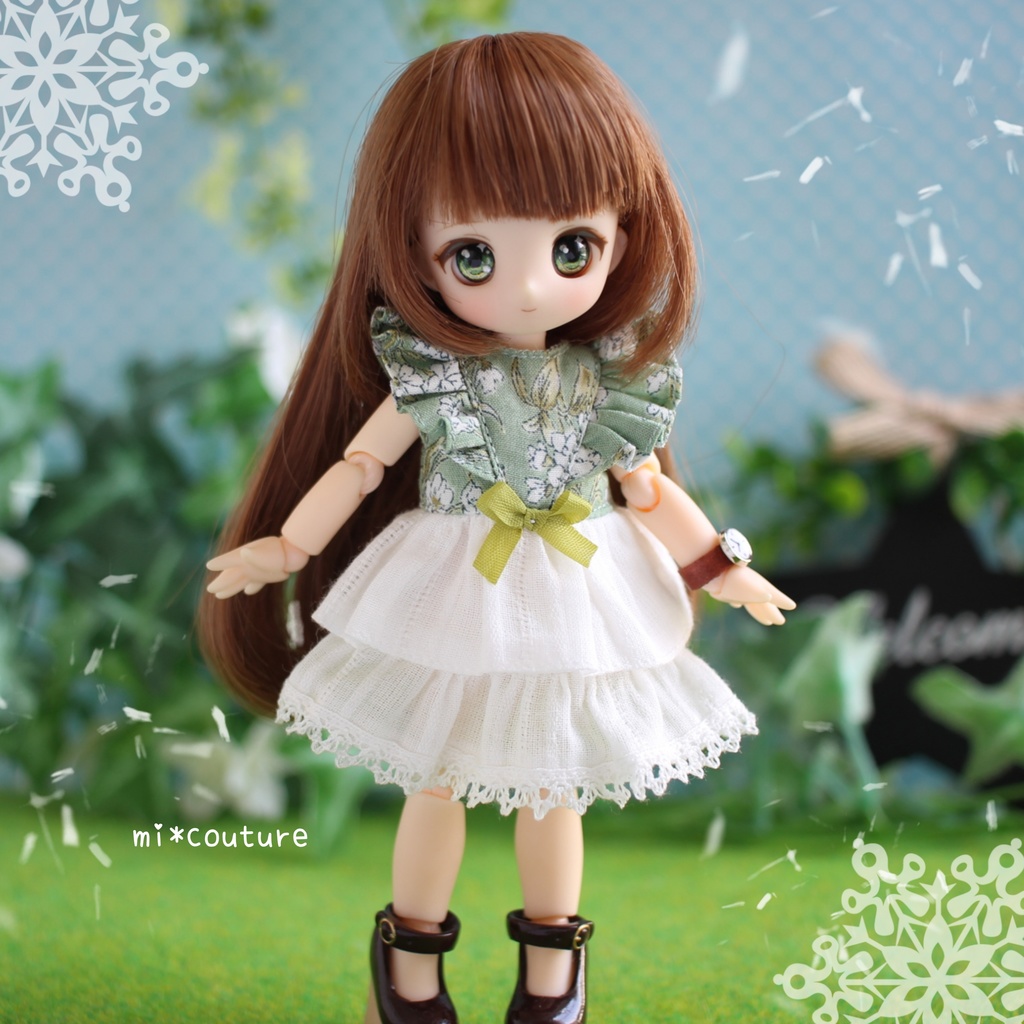 きみどり×白ワンピ