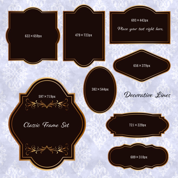 クラシック飾り罫セット01