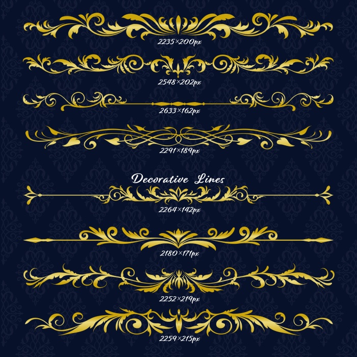 クラシック飾り罫セット02