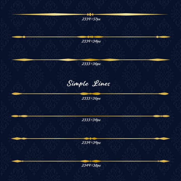 クラシック飾り罫セット02