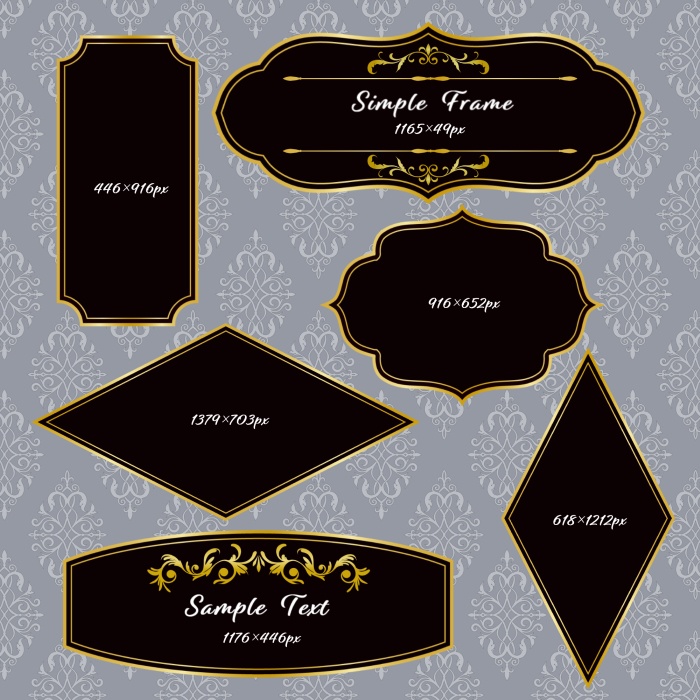 クラシック飾り罫セット02