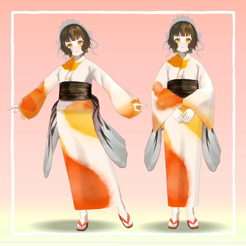 【VRoidモデル】ハイカラ金魚ちゃん