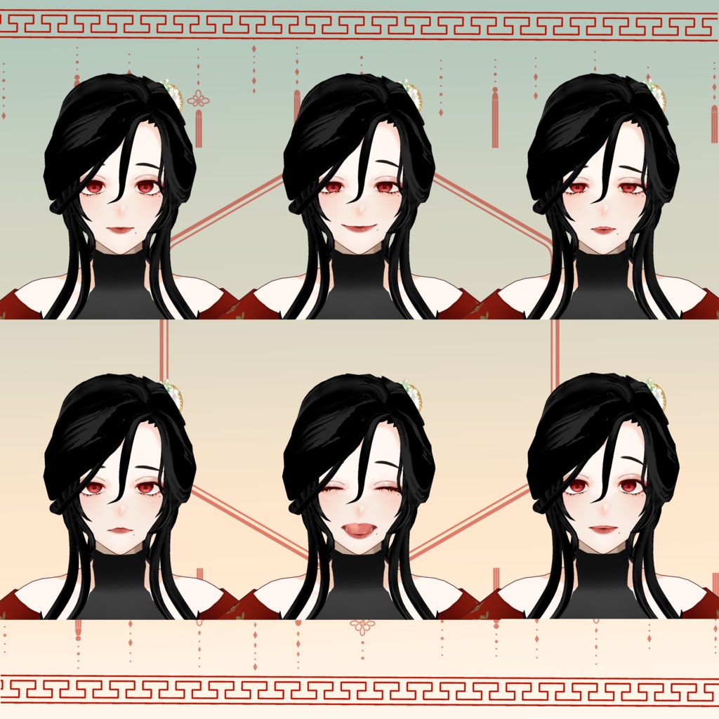 【VRoidモデル】紅‐beni‐