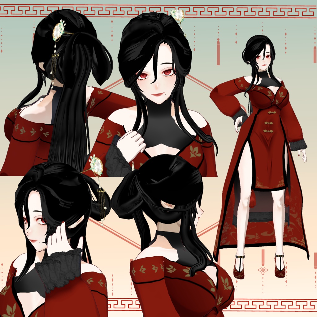 【VRoidモデル】紅‐beni‐