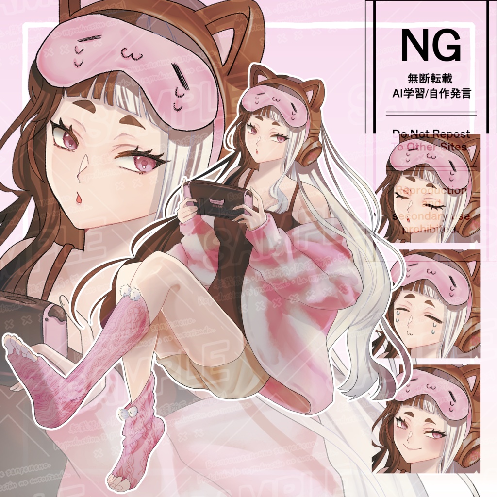 立ち絵素材23_ゲーマー女子