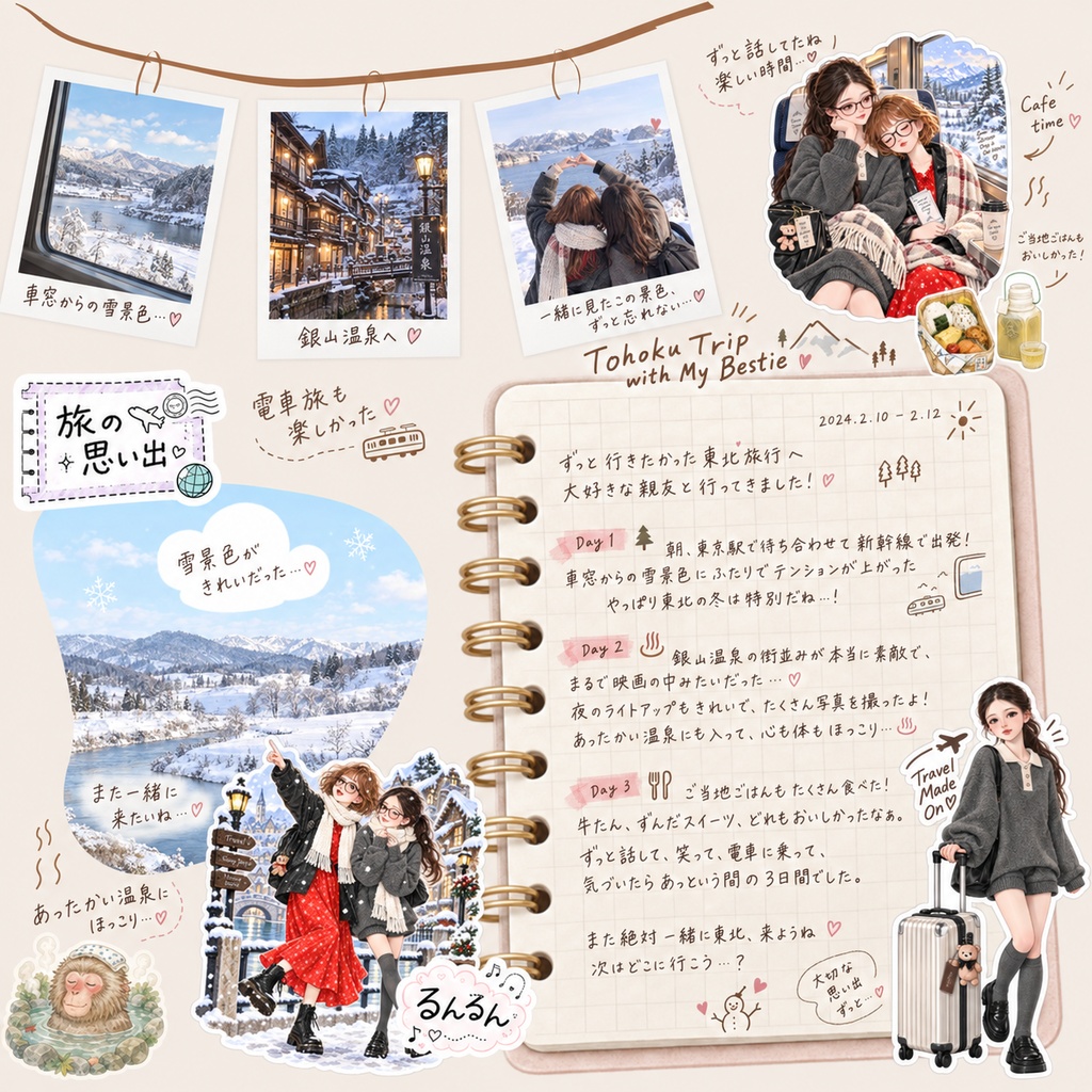 Petalia Days Vol.3|Japan Trip|日本旅行デジタルステッカー160点以上|GoodNotes・旅行ジャーナル