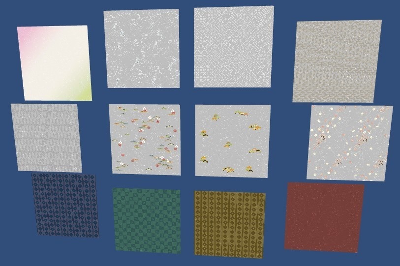 2Kふすまテクスチャ+ふすまモデル