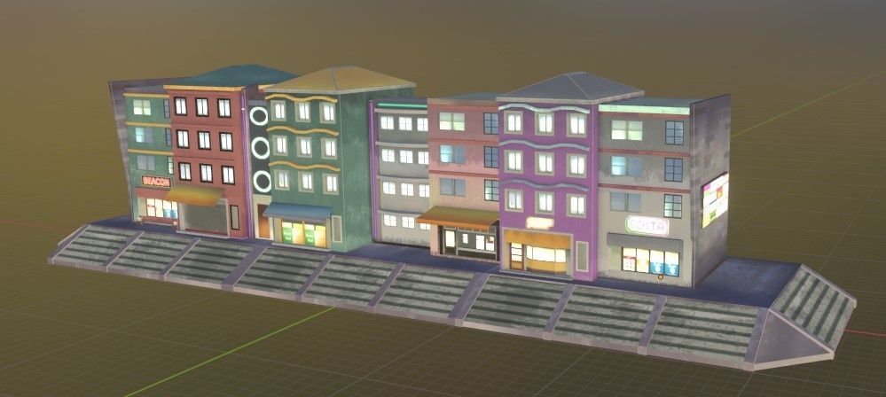 カモメ町建物セット01
