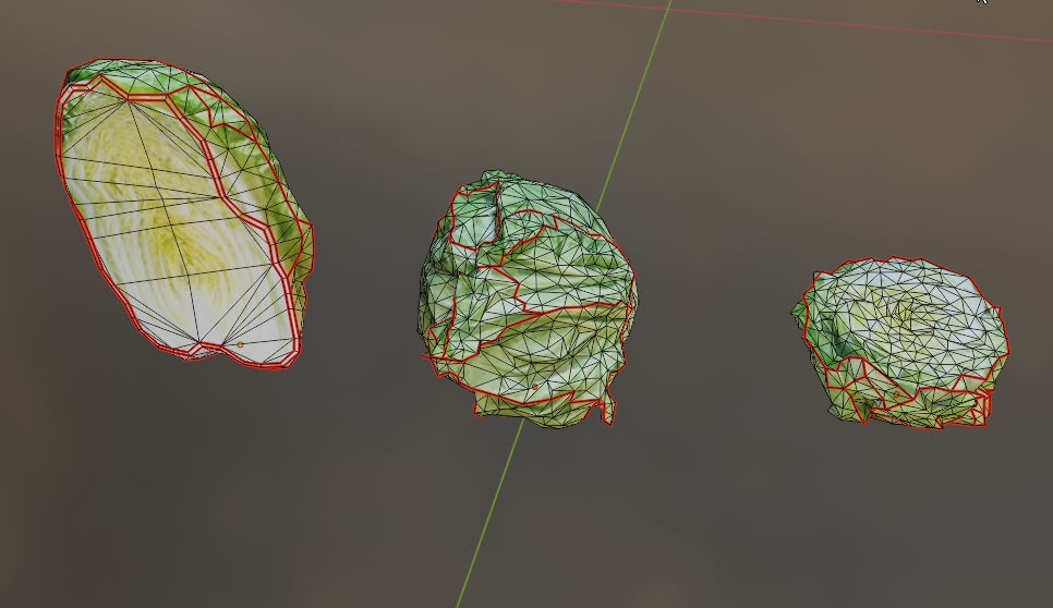 3Dスキャンモデル・野菜セット01