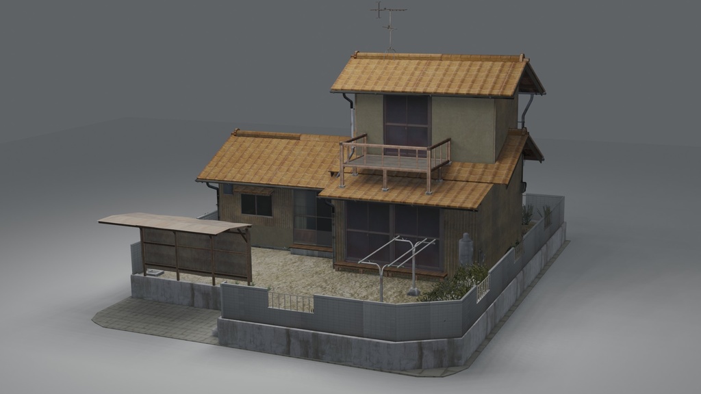 [期間限定価格]昭和民家モデルセット