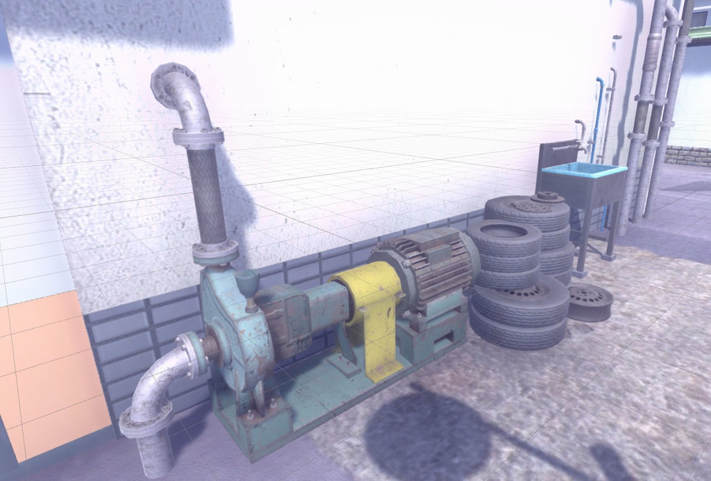 ビルの隙間モデルセット-vol1