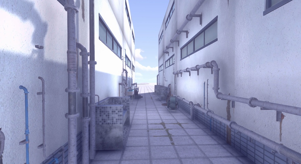 ビルの隙間モデルセット-vol1