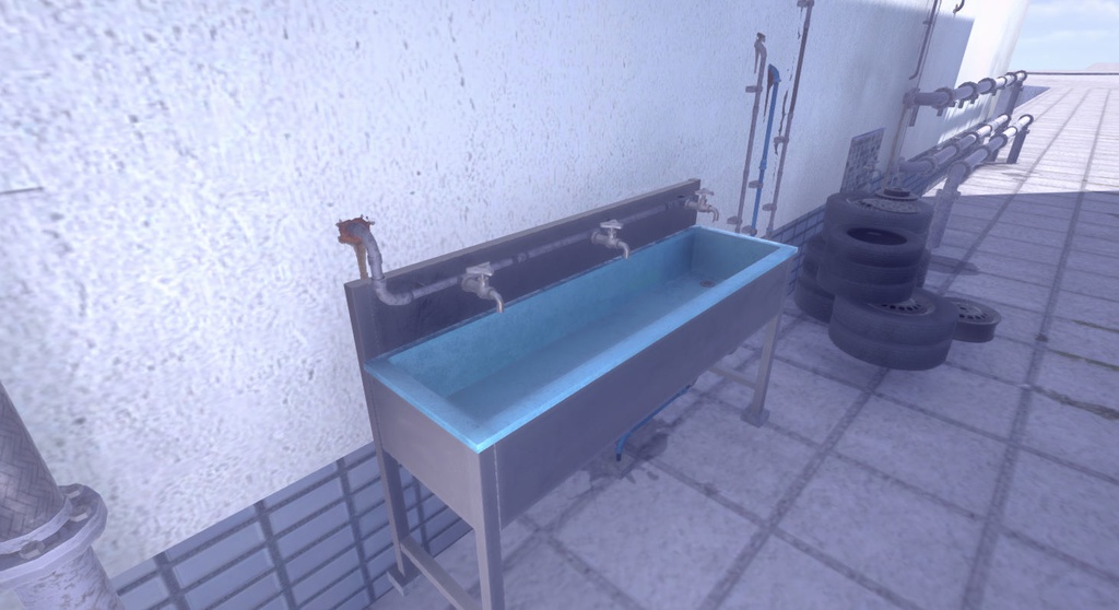 ビルの隙間モデルセット-vol1