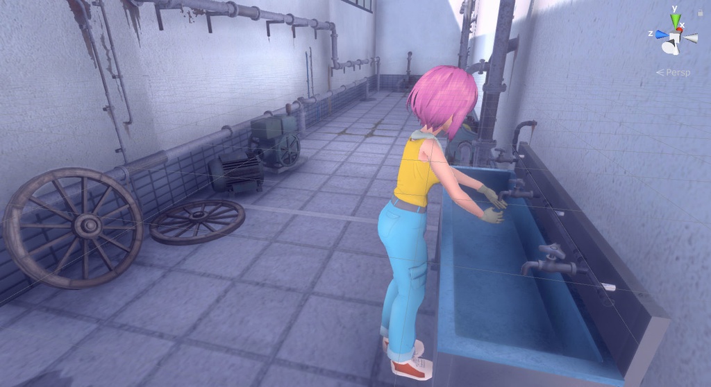 ビルの隙間モデルセット-vol1