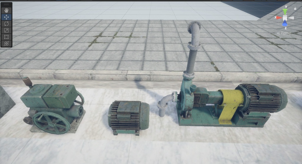 ビルの隙間モデルセット-vol1