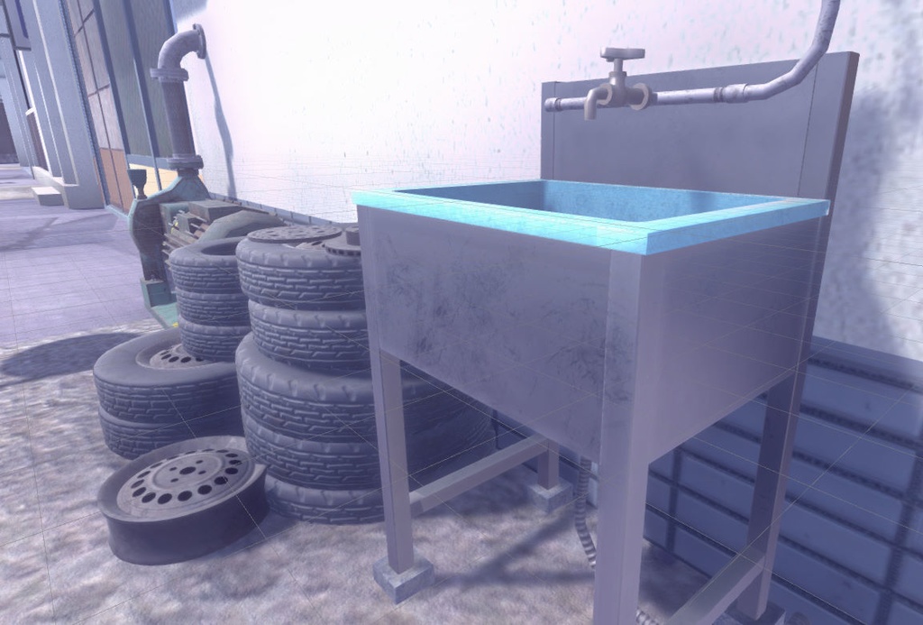 ビルの隙間モデルセット-vol1