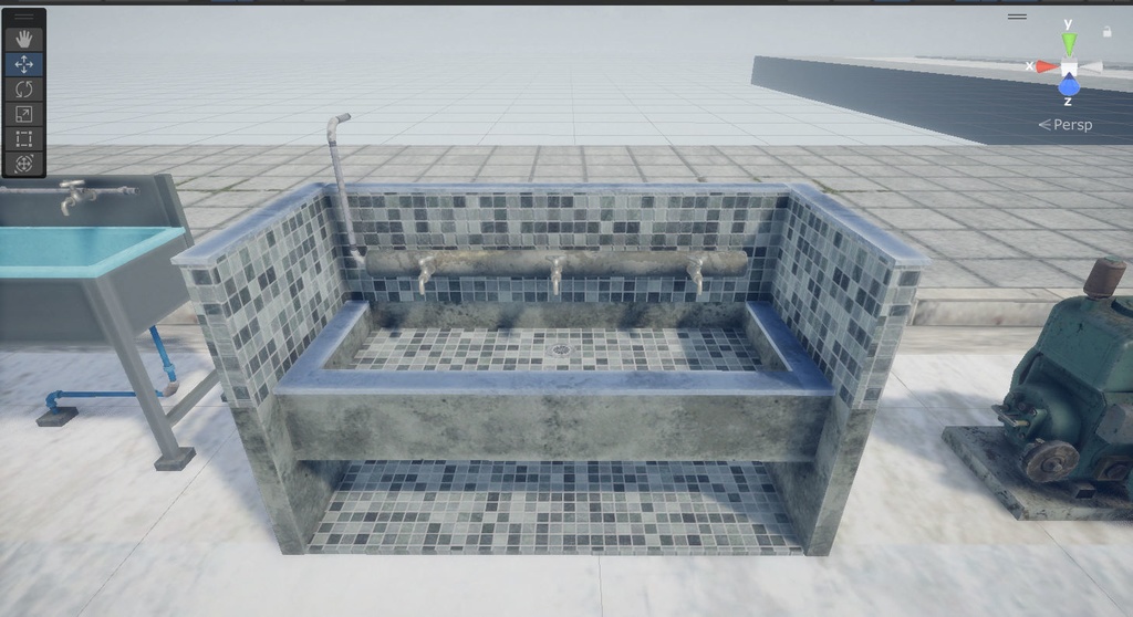 ビルの隙間モデルセット-vol1