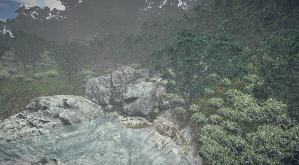 山奥旅館と温泉モデルセット