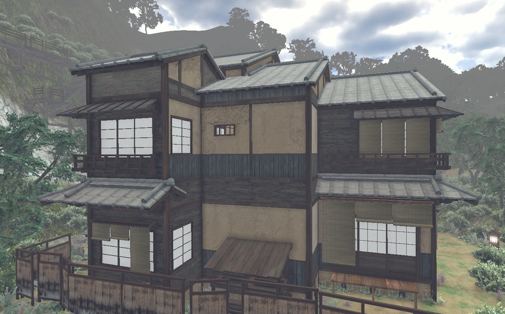 山奥旅館モデルセット