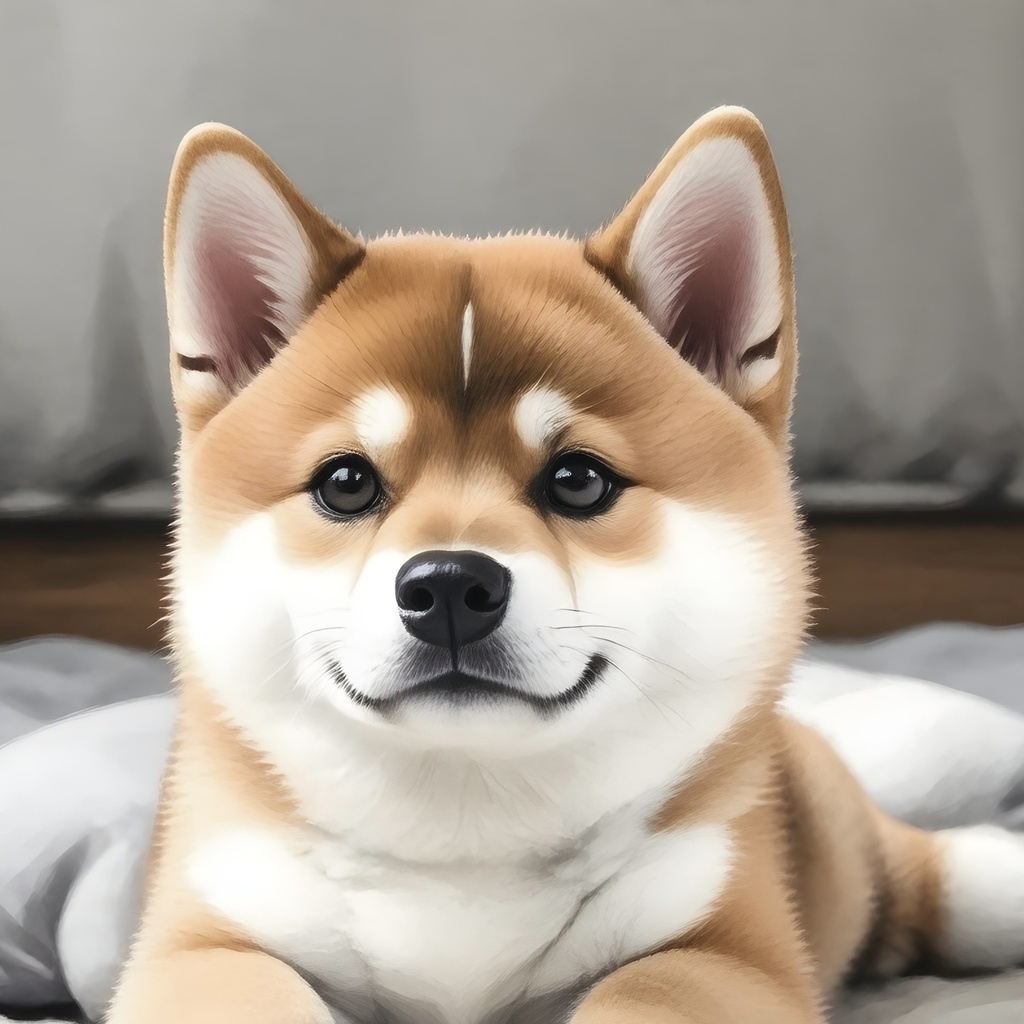 画面を開くたび癒やされる。むくむく柴犬のマルチ壁紙｜高画質イラスト素材・SNSアイコン