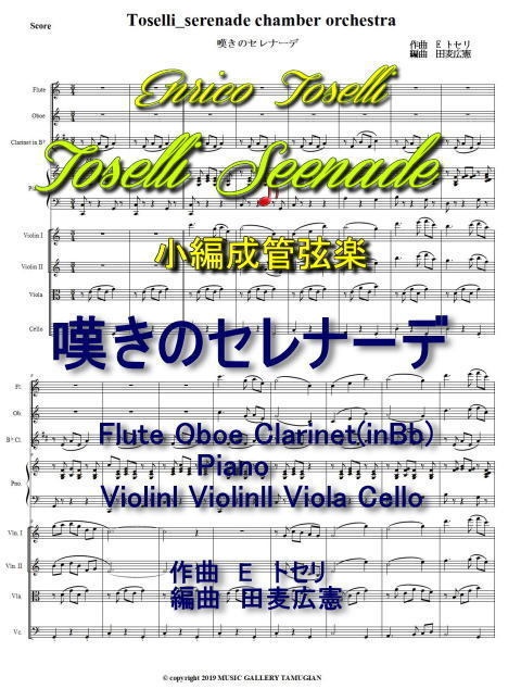 「嘆きのセレナーデ」小編成管弦楽