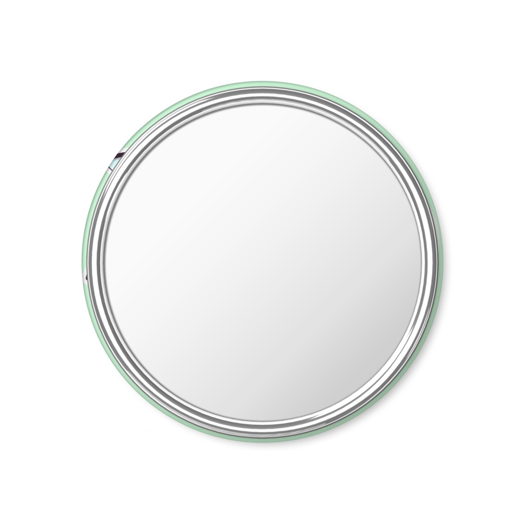 缶ミラー 02「ちび犬守」 (Hand Mirror no. "Tiny Inumori")