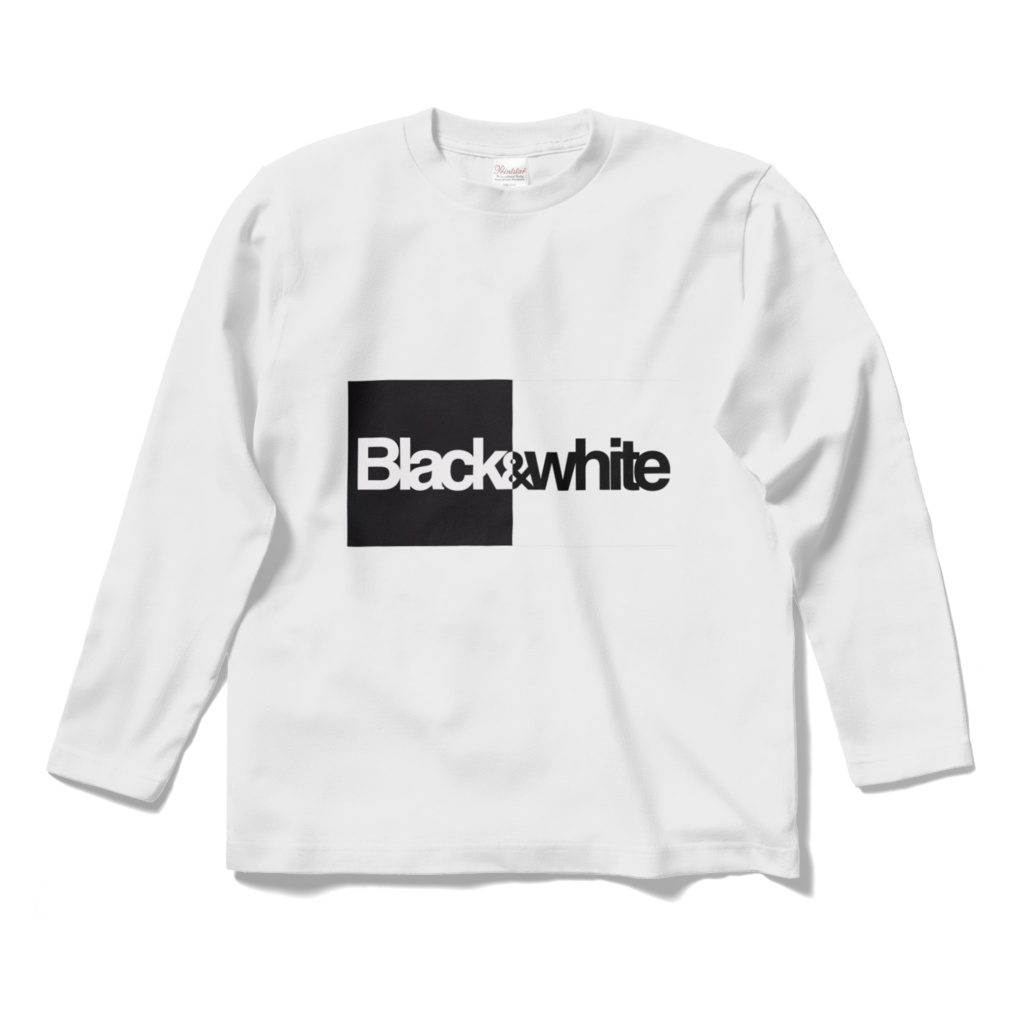 "Black&White logo" -ロングスリーブtシャツ-