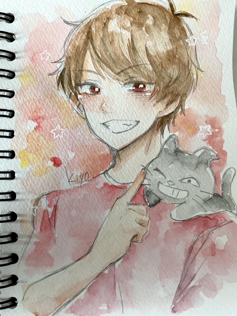 実況者　アナログイラスト