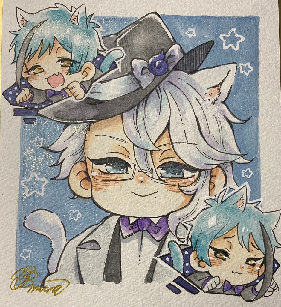 ツイステ　アナログイラスト