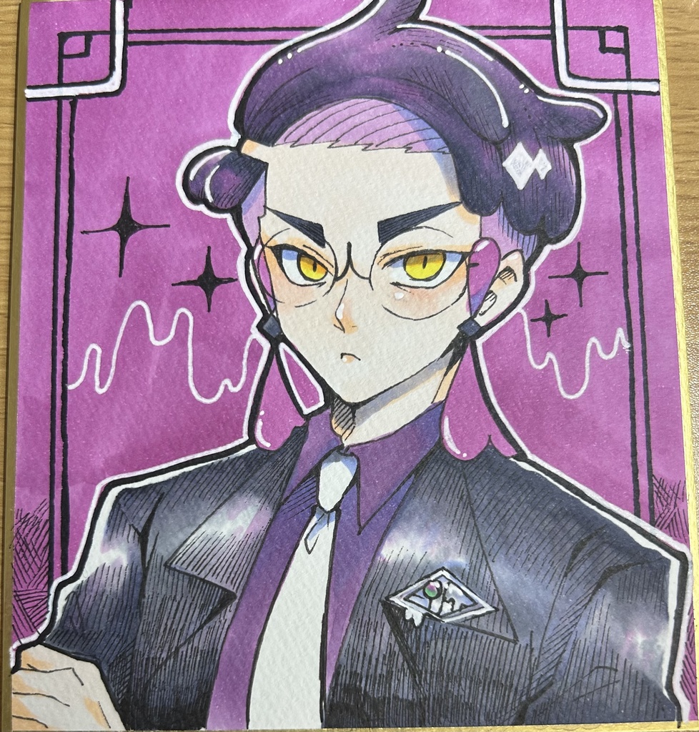 カラスバ　アナログイラスト