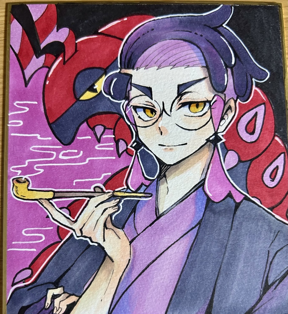 カラスバ　アナログイラスト