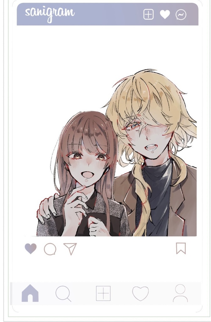 インスタ風クリアカード 則さに