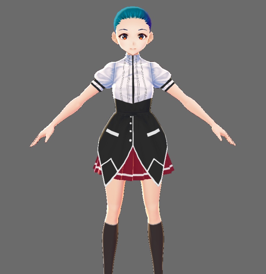 [VRoid] ハイスクールD×D HighSchool DXD Female Uniform Short