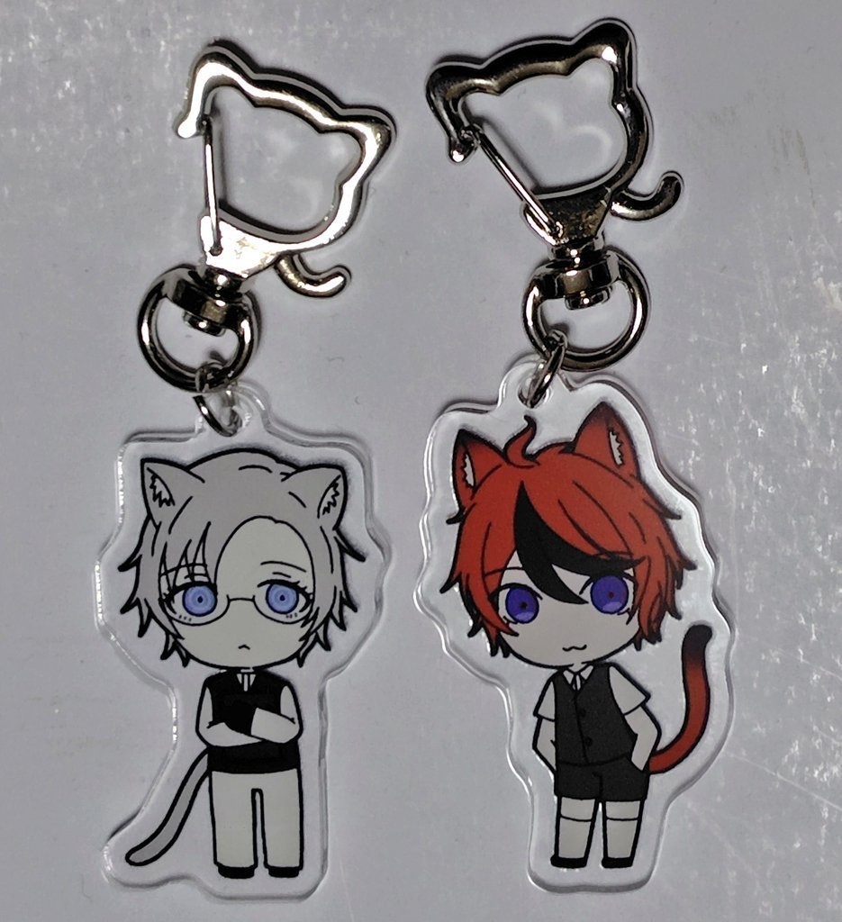 ネコ耳 衛と拓アクリルキーホルダー
