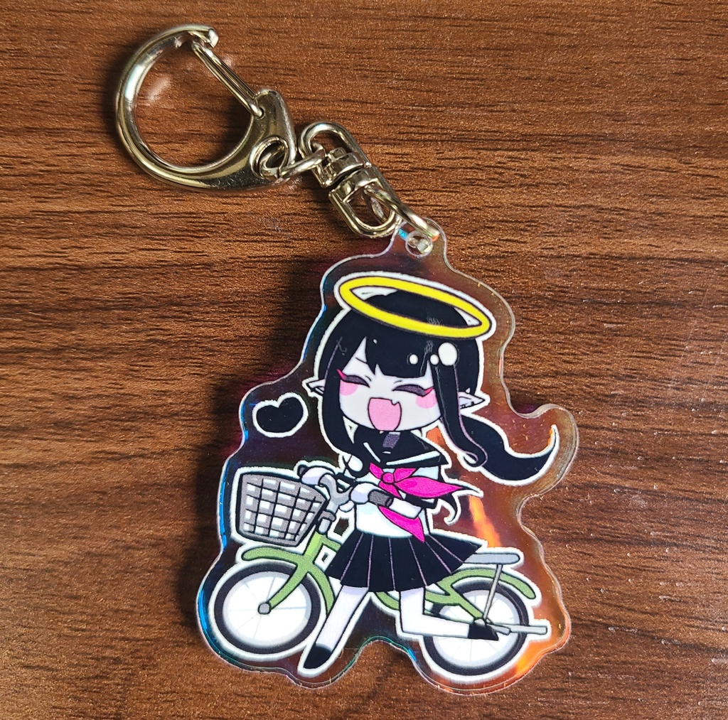 自転車ぅゅアクキー【ホロ】