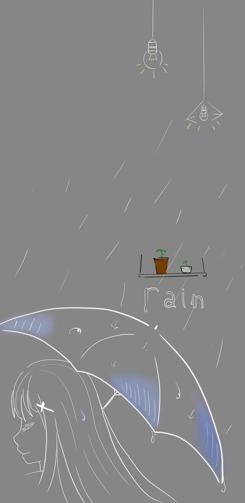 iphone13 ケースデザイン　雨の日