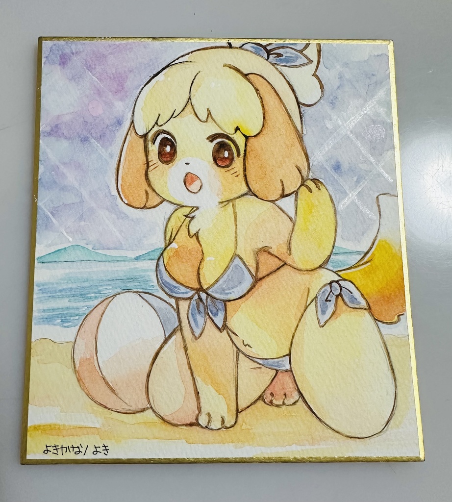 【1点物】しずえ水着色紙