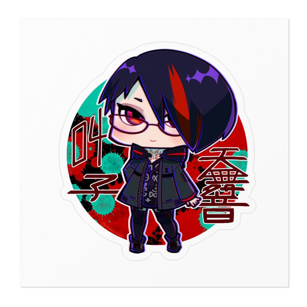 天舞音叫子 × なかくろ コラボステッカーver.2021-07