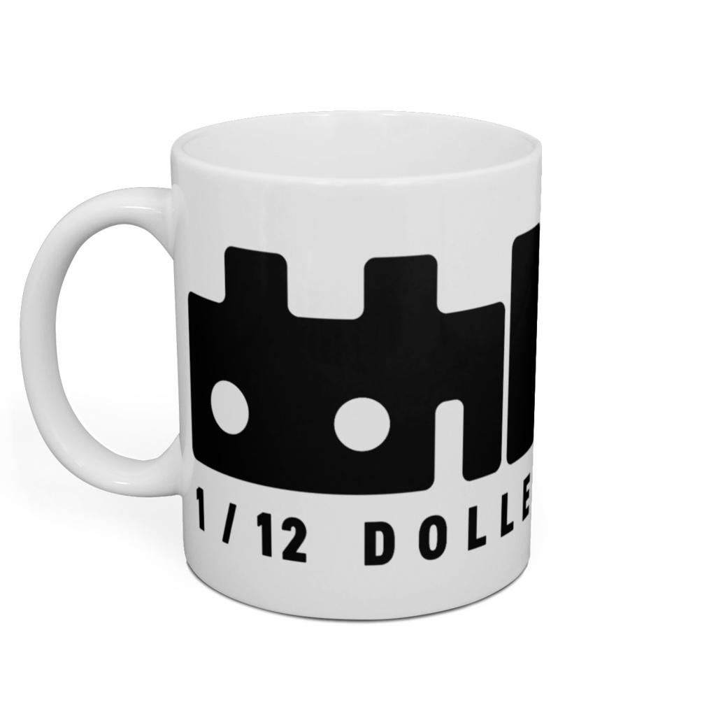 めだまやロゴマグカップ