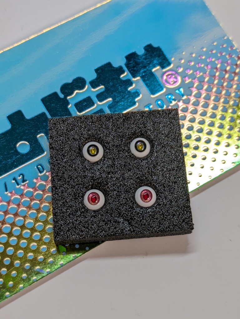 Φ5mmドールアイ【はれのひ＆みそか】セット　　4粒1セット