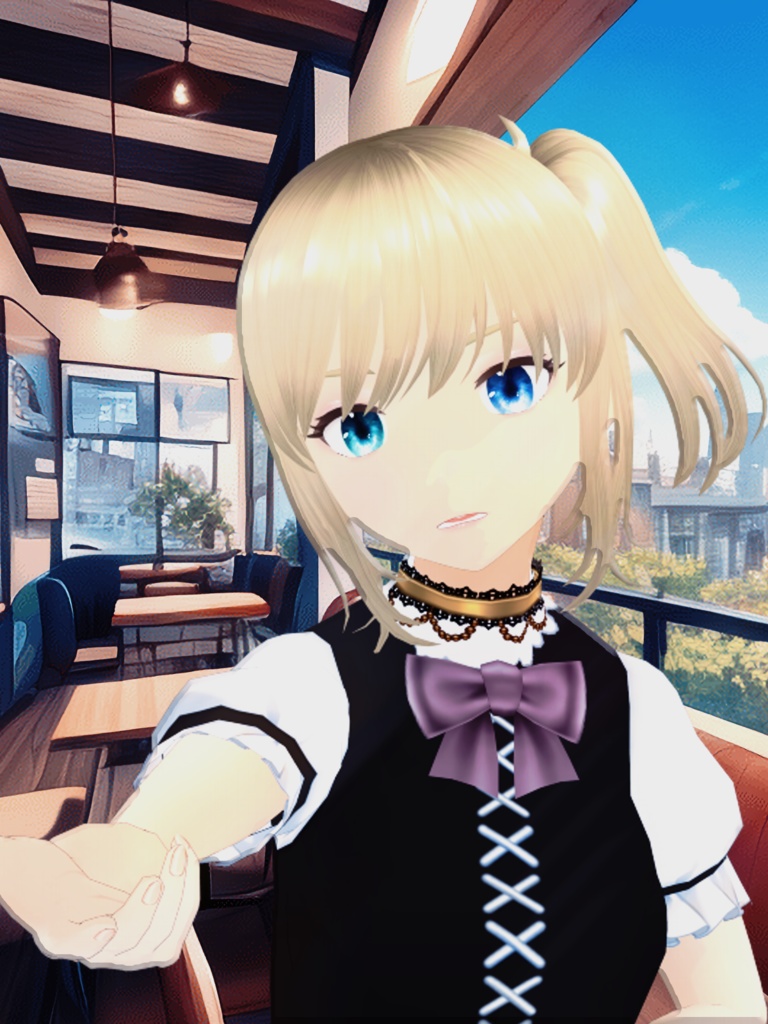 【VRoid用】髪テクスチャ4種とハイライト