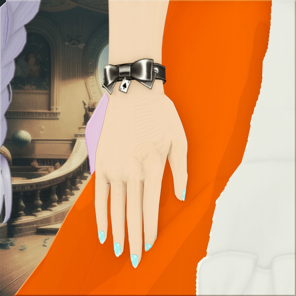 【VRMモデル】ワンダーランドな少女「紗蘭」【アクセサリー付】