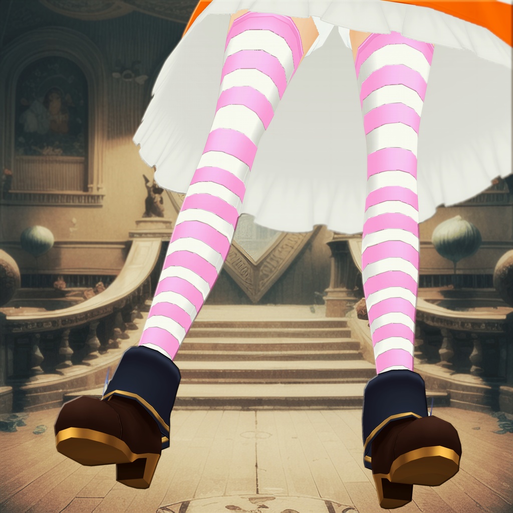 【VRMモデル】ワンダーランドな少女「紗蘭」【アクセサリー付】