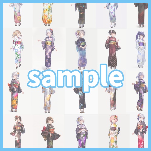 素材集:浴衣(Yukata)衣装_2023