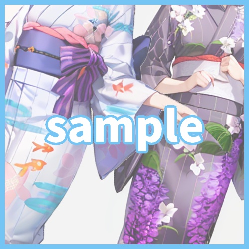 素材集:浴衣(Yukata)衣装_2023