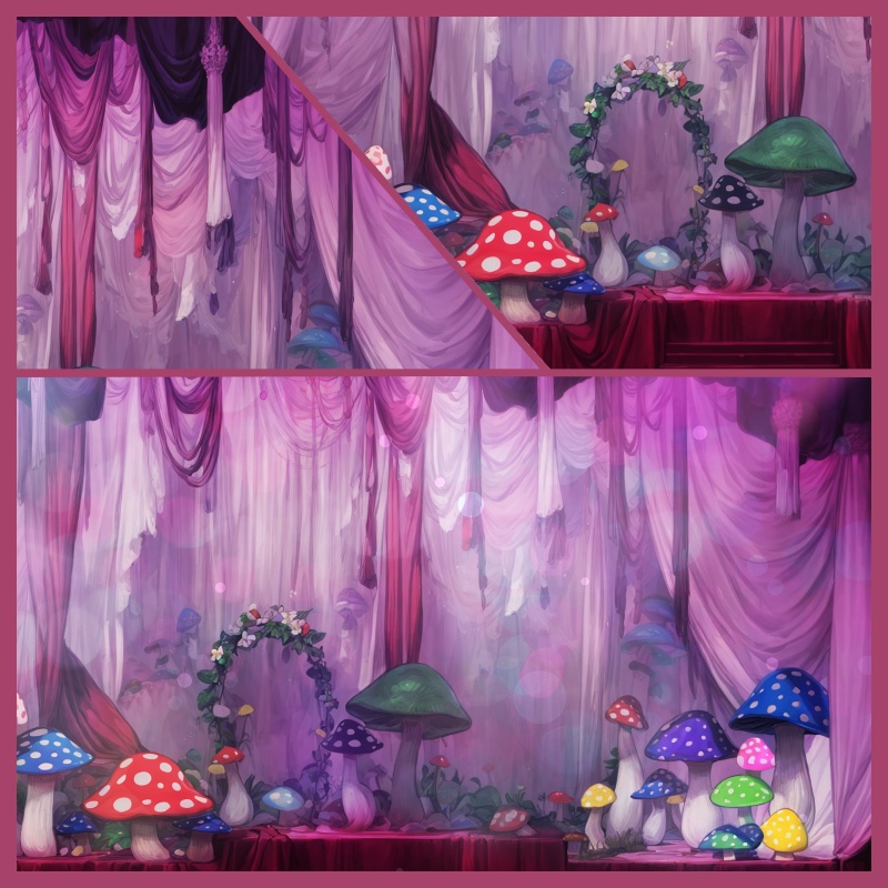 【無料版あり】動く背景素材:あやしい舞台 - Spectral Circus!