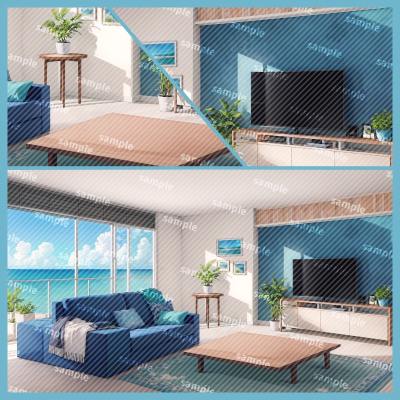 背景素材:波音の部屋 / Sea Echo Room